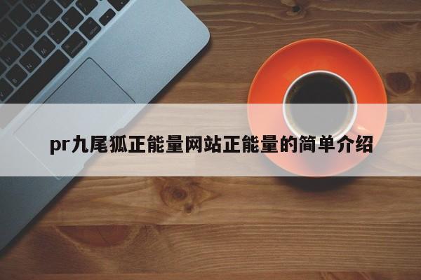 pr九尾狐正能量网站正能量的简单介绍